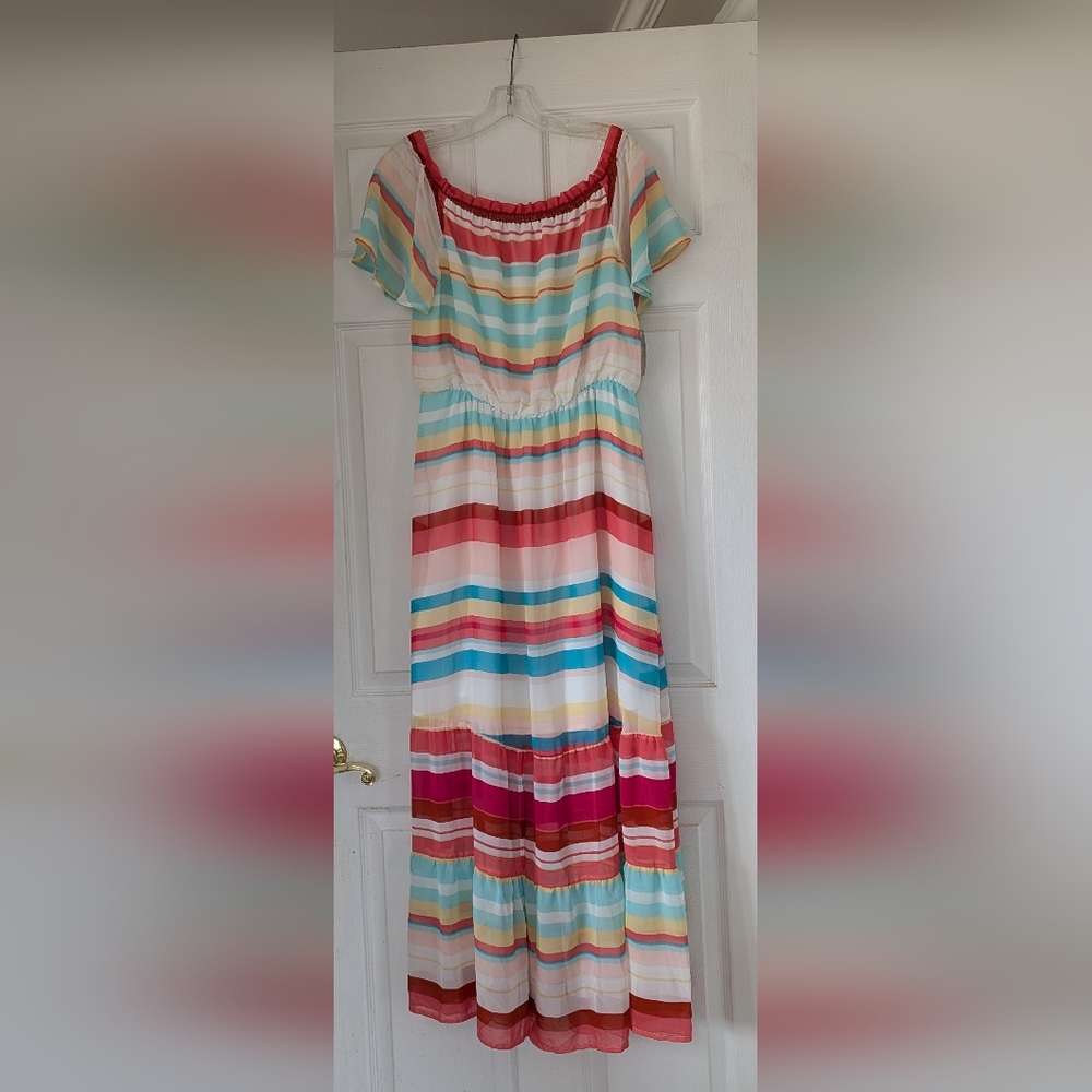 Colorful Striped Dress